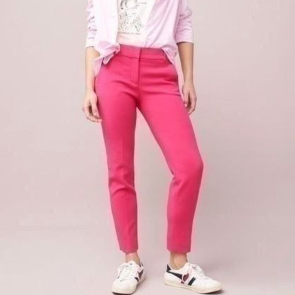 Jcrew Cameron slim crop pant in four-season stretch BRIGHT ROSE